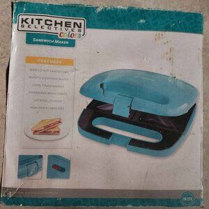 NIB Teal Electric Sandwich maker